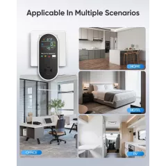 4-in-1 Carbon Monoxide & Gas Leak Detector with Dual Alarms – 2 Pack