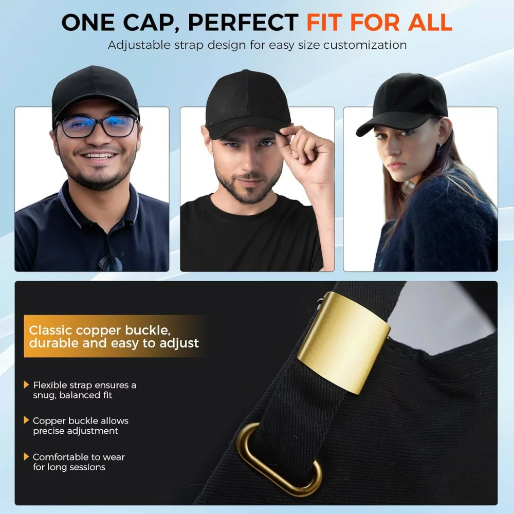 Red Light Laser Hair Growth Cap – Adjustable, Portable Hair Regrowth