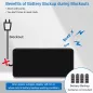 Réveil numérique Peakeep avec grand écran LED, alarme forte, chargeur USB, pile de secours - Bleu