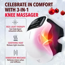 FORTHIQ 3-in-1 Knee Massager with Heat & Vibration – 2025 Updated Edition