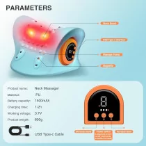 Neck Massager 2025 with Heat, 3 Modes, Portable Pain Relief & Traction