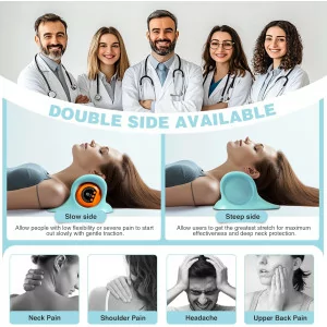 Neck Massager 2025 with Heat, 3 Modes, Portable Pain Relief & Traction