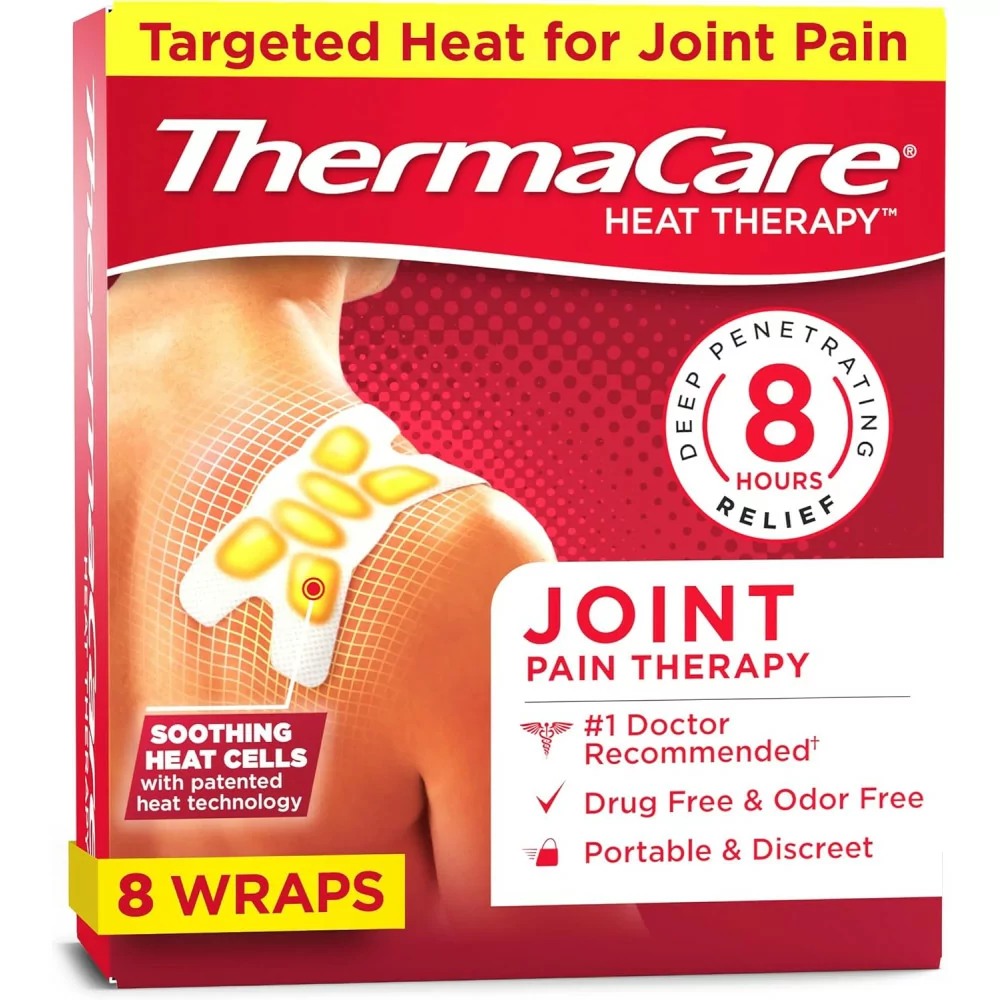 ThermaCare Portable Heating Pads – Disposable, Adhesive Pain Relief Wraps