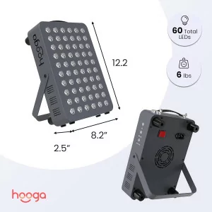 Hooga Red Light Therapy HG300 - 60 LEDs for Pain Relief & Skin Health