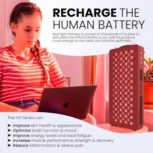 Hooga Red Light Therapy HG300 - 60 LEDs for Pain Relief & Skin Health