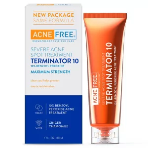 AcneFree Terminator 10% Benzoyl Peroxide - Crème Anti-Acné