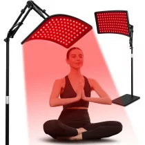 Red Light Therapy Lamp with Stand & Goggles - 660nm & 850nm Infrared