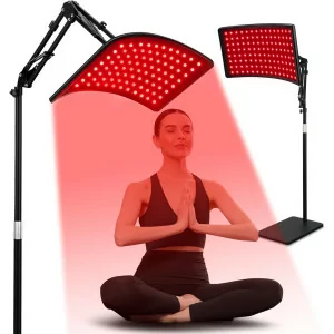 Red Light Therapy Lamp with Stand & Goggles - 660nm & 850nm Infrared