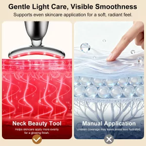 7-in-1 Red Light Face & Neck Massager | Portable 3-Color Skin Care Tool