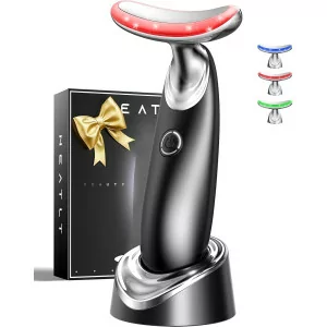 7-in-1 Red Light Face & Neck Massager | Portable 3-Color Skin Care Tool