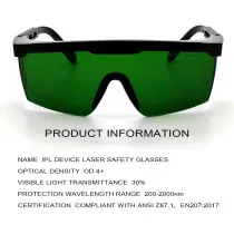 FreeMascot IPL Laser Safety Glasses 200nm-2000nm for Hair Removal