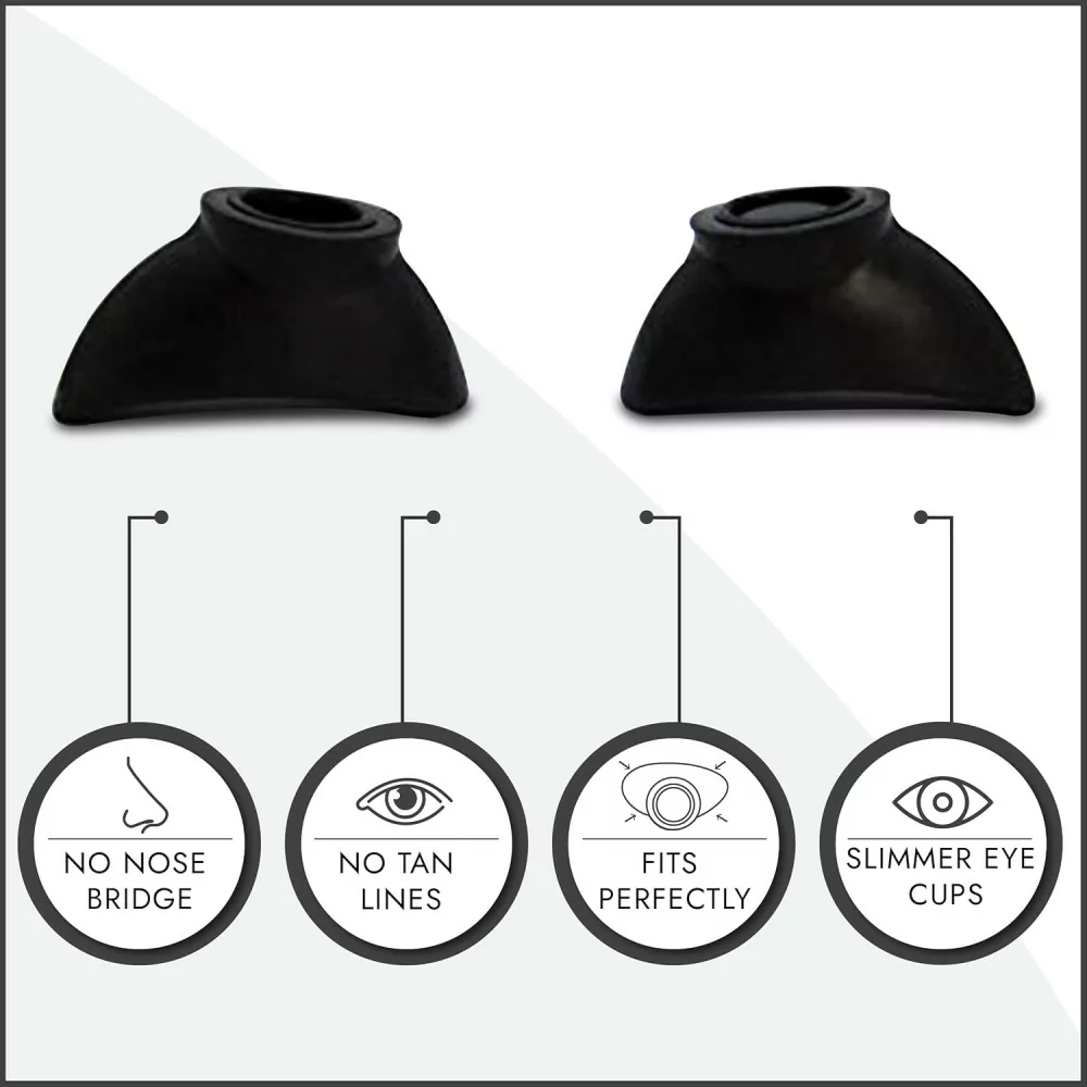 Super Sunnies Slim Flex UV Eye Protection FDA Compliant Tanning Goggles