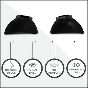 Super Sunnies Slim Flex UV Eye Protection FDA Compliant Tanning Goggles