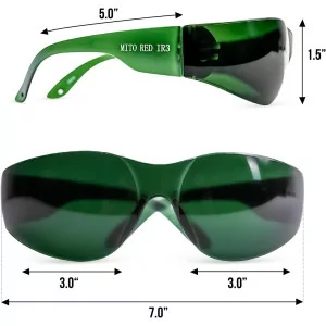 Mito Red Light Therapy Glasses - Protective Goggles for 600nm-900nm