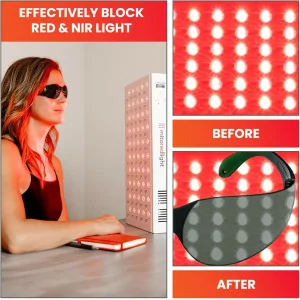 Mito Red Light Therapy Glasses - Protective Goggles for 600nm-900nm
