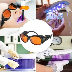 UV Safety Glasses for 90-490nm UV Lamps | Anti-Fatigue, Shatterproof