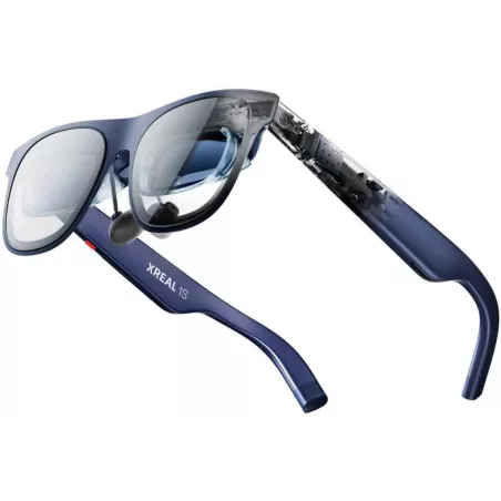 XREAL 1S Lunettes AR, écran virtuel 500, 52° FOV, 3DoF natif, mode 3D, puce X1, USB-C Compatible iPhone & Switch