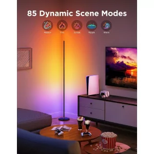 Govee RGBIC Smart Floor Lamp - Alexa LED, 16M Colors & Music Sync