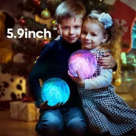 Lampe Lune 3D 16 Couleurs LED – Cadeau Noël Enfants