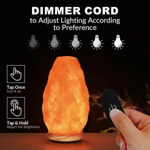 Himalayan Glow Salt Lamp 5-7 lbs with Touch Dimmer Switch