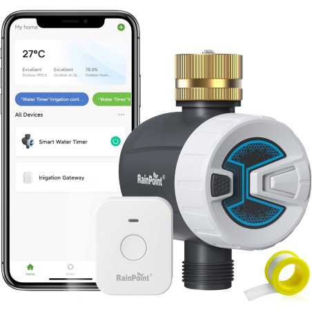 RAINPOINT WiFi Water Timer - Smart Brass Hose Faucet Controller (2025)