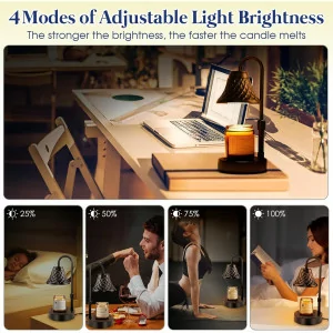Adjustable Candle Warmer Lamp with Timer – Perfect Gift for Women