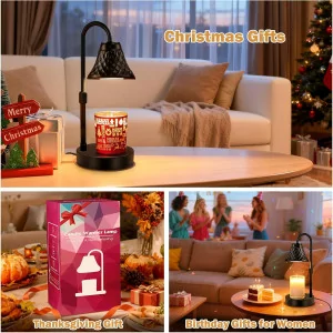 Adjustable Candle Warmer Lamp with Timer – Perfect Gift for Women