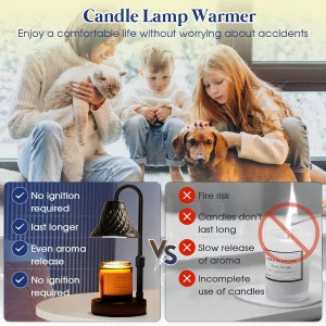 Adjustable Candle Warmer Lamp with Timer – Perfect Gift for Women