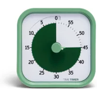 TIME TIMER Home MOD 60 Min - Minuteur Visuel Silencieux pour Enfants, Bureau, École (Vert Foncé)
