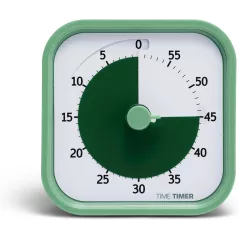 TIME TIMER Home MOD 60 Min - Minuteur Visuel Silencieux pour Enfants, Bureau, École (Vert Foncé)