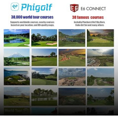 PHIGOLF Home Golf Simulator – Motion Sensor, 38,000+ Courses, App Ready