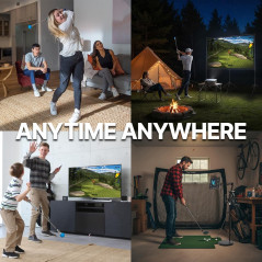 PHIGOLF Home Golf Simulator – Motion Sensor, 38,000+ Courses, App Ready