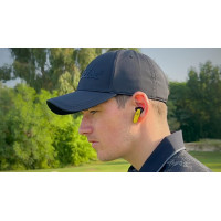 TecTecTec Team8 E Bluetooth Golf Earbuds with Hazard Alerts, Green Distances & Call Support - Yellow