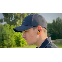 TecTecTec Team8 E Écouteurs Bluetooth Golf avec Alertes Danger et Distances Front/Milieu/Arrière - Jaune