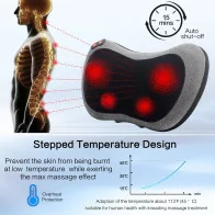 Papillon Shiatsu Back & Neck Massager with Heat – Deep Tissue Relief Pillow