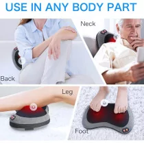 Papillon Shiatsu Back & Neck Massager with Heat – Deep Tissue Relief Pillow