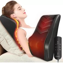 Shiatsu Neck & Back Massager with Heat – 3D Kneading Pain Relief Pillow