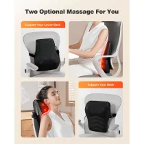 Shiatsu Neck & Back Massager with Heat – 3D Kneading Pain Relief Pillow