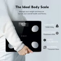 NUTRI FIT Smart Digital Bathroom Scale with Bluetooth & Body Composition