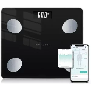 NUTRI FIT Smart Digital Bathroom Scale with Bluetooth & Body Composition