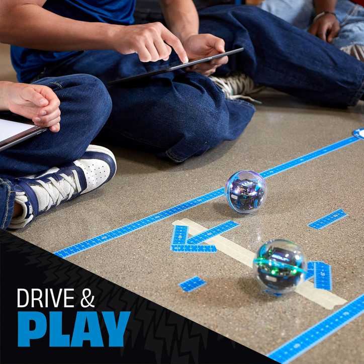 Sphero Bolt+ Coding & AI Robot with Animated LCD, Qi Charging, Waterproof – Compatible with Draw, Blocks, Python, JS – Ages Sphero Bolt+ Coding & AI Robot with Animated LCD, Qi Charging, Waterproof – Compatible with Draw, Blocks, Python, JS – Ages