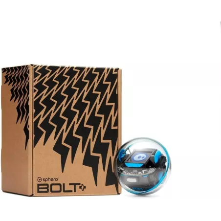 Sphero Bolt+ Robot Éducatif Programmable avec Écran LCD Animé, Recharge Qi, Étanche – Dès 8 ans