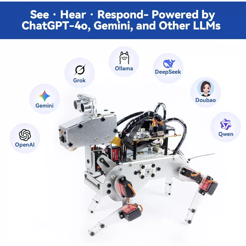Kit Robot AI SunFounder Raspberry Pi Zero 2 W - Commande Vocale