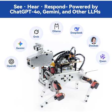 SunFounder AI Robot Kit with Raspberry Pi Zero 2 W & ChatGPT-4 Voice AI