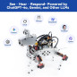 SunFounder AI Robot Kit with Raspberry Pi Zero 2 W, ChatGPT-4o, Voice Command, Video Recognition, FPV, 12 Servos SunFounder AI Robot Kit with Raspberry Pi Zero 2 W, ChatGPT-4o, Voice Command, Video Recognition, FPV, 12 Servos