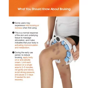 Ergonomic Anti-Cellulite Massage Tool for Legs & Arms - Blue