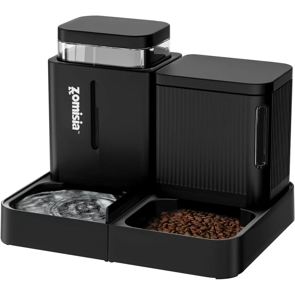 2-in-1 Automatic Cat Feeder & Water Dispenser, 0.8 Gallon Large Capacity