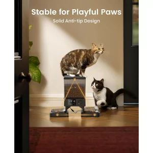 oneisall Automatic Cat Feeder for 2 Cats - 20 Cups Dry Food Dispenser