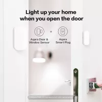 Capteurs de Porte et Fenêtre Aqara Zigbee 3 Pack, Sans Fil, Compatible HomeKit, Alexa, IFTTT, Sécurité Enfants