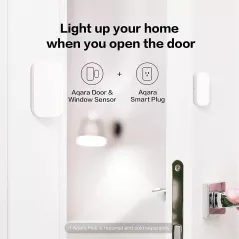 Capteurs de Porte et Fenêtre Aqara Zigbee 3 Pack, Sans Fil, Compatible HomeKit, Alexa, IFTTT, Sécurité Enfants